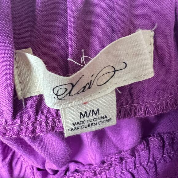 Forever 21 Women's Strapless Romper with Ruffle off Shoulder Strapless Sz M - Picture 2 of 9